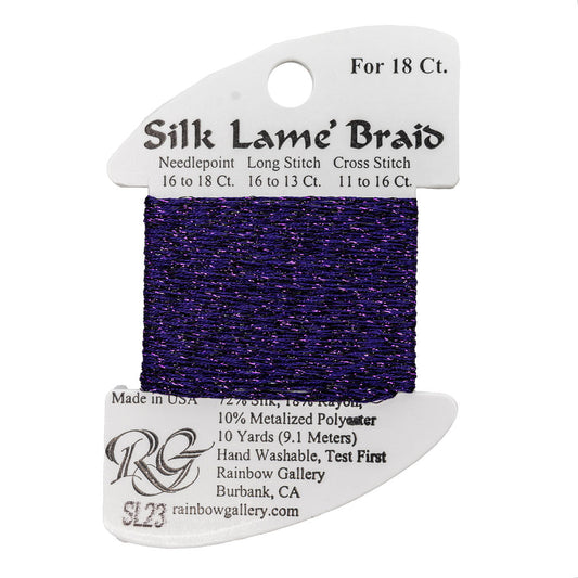 Silk Lame Braid SL23 Dark Lavender