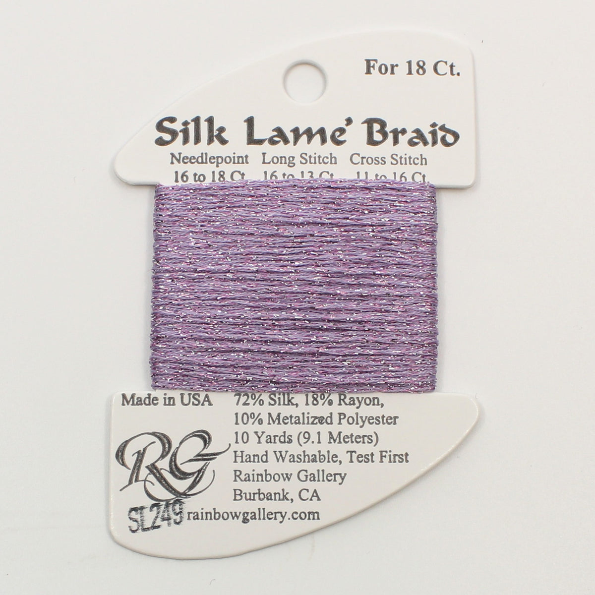 Silk Lame Braid SL249 Pale Mauve