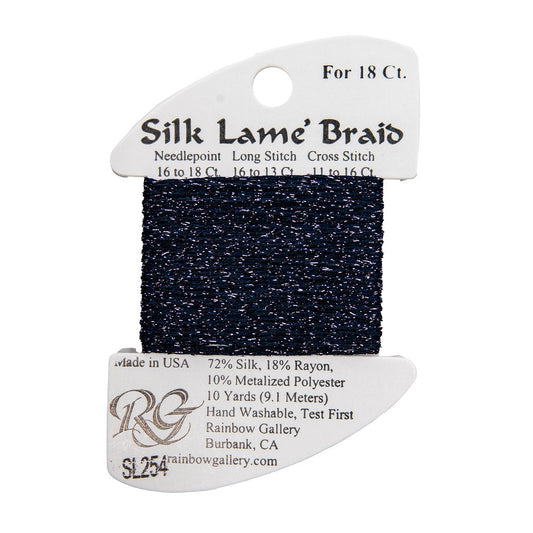 Silk Lame Braid SL254 Deep Periwinkle