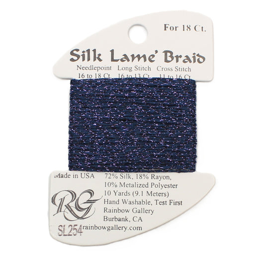 Silk Lame Braid SL254 Deep Periwinkle