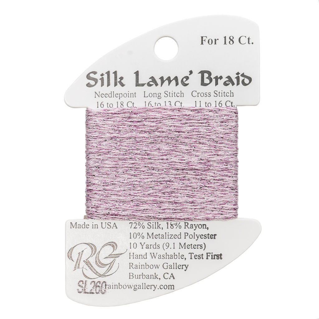 Silk Lame Braid SL260 Pink Blush