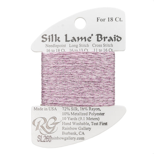 Silk Lame Braid SL260 Pink Blush