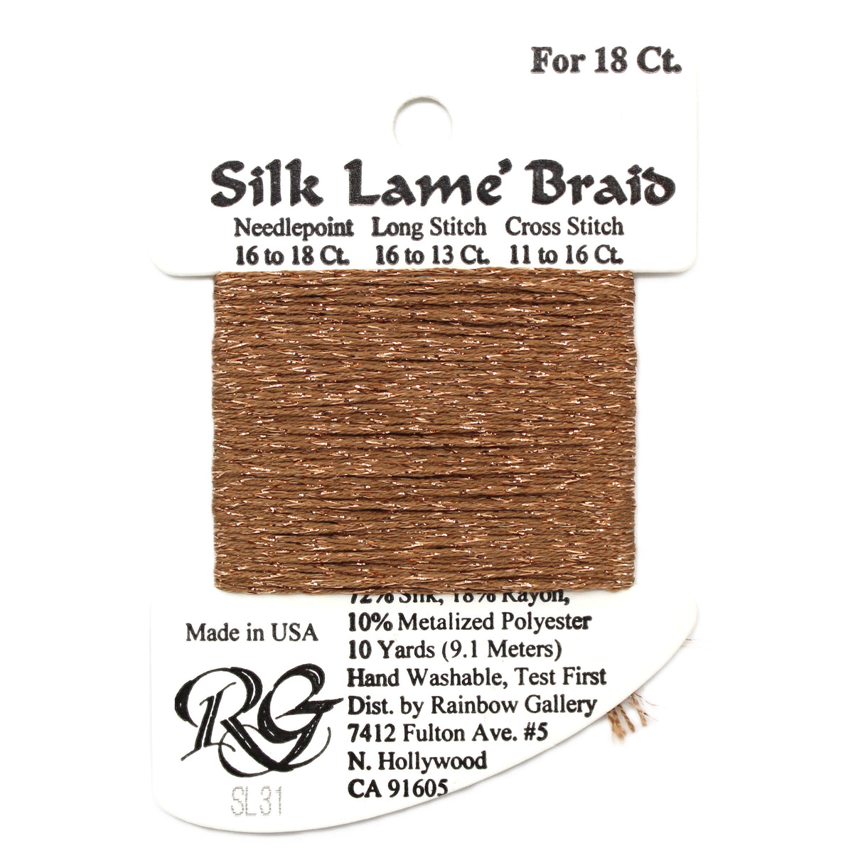 Silk Lame Braid SL31 Copper