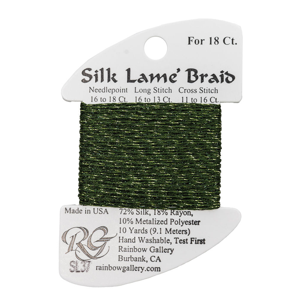 Silk Lame Braid SL37 Dark Avocado