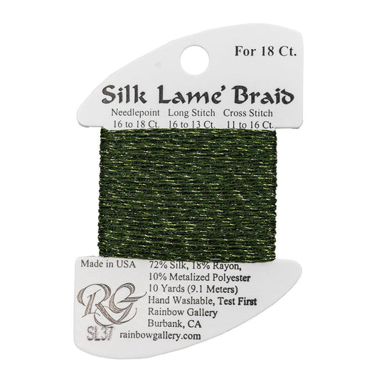 Silk Lame Braid SL37 Dark Avocado