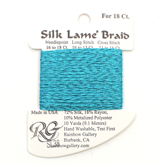 Silk Lame Braid SL38 Caribbean