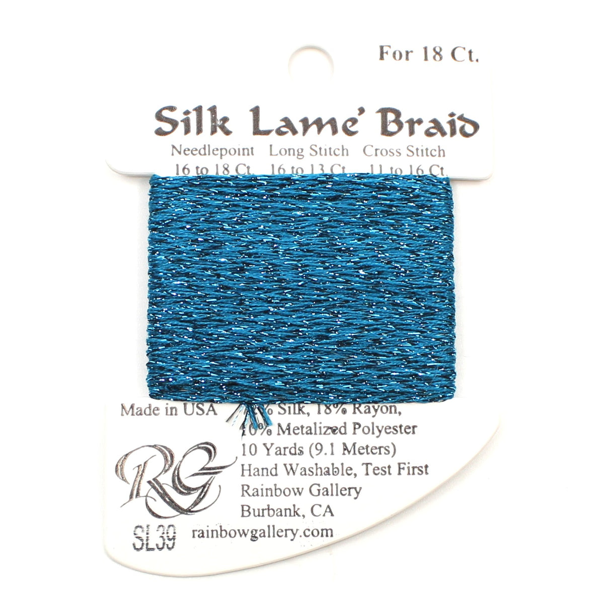 Silk Lame Braid SL39 Lagoon