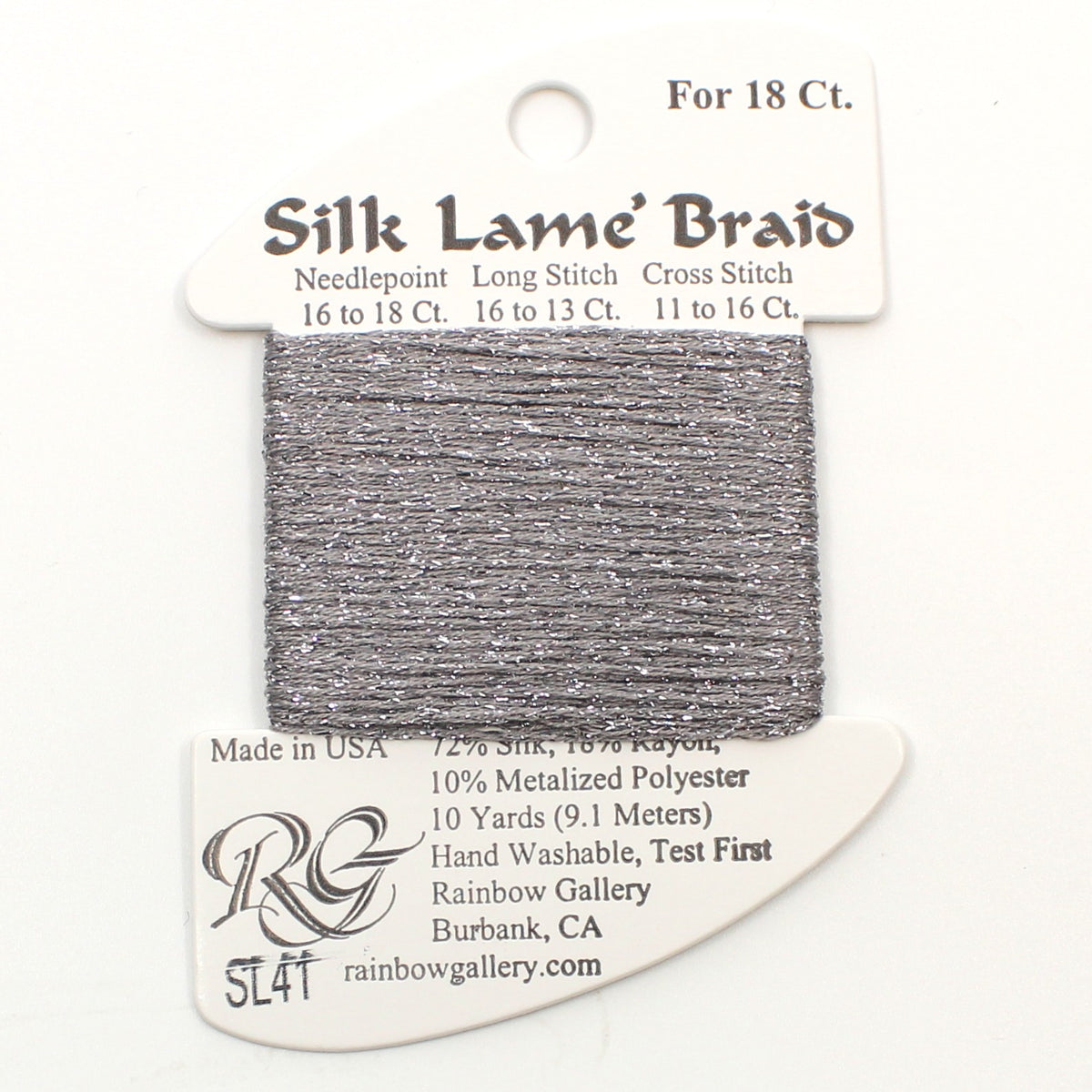 Silk Lame Braid SL41 Pewter