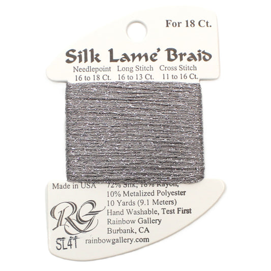 Silk Lame Braid SL41 Pewter