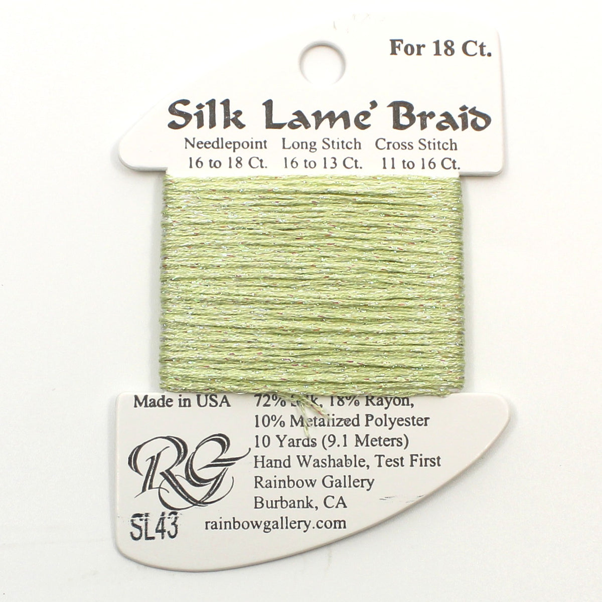 Silk Lame Braid SL43 Lite Mint