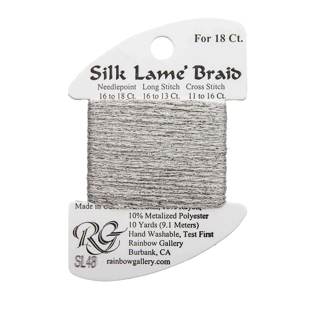 Silk Lame Braid SL48 Silver