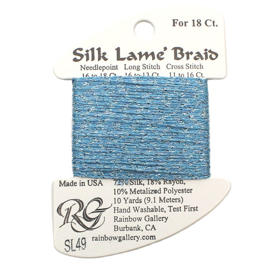 Silk Lame Braid SL49 China Blue