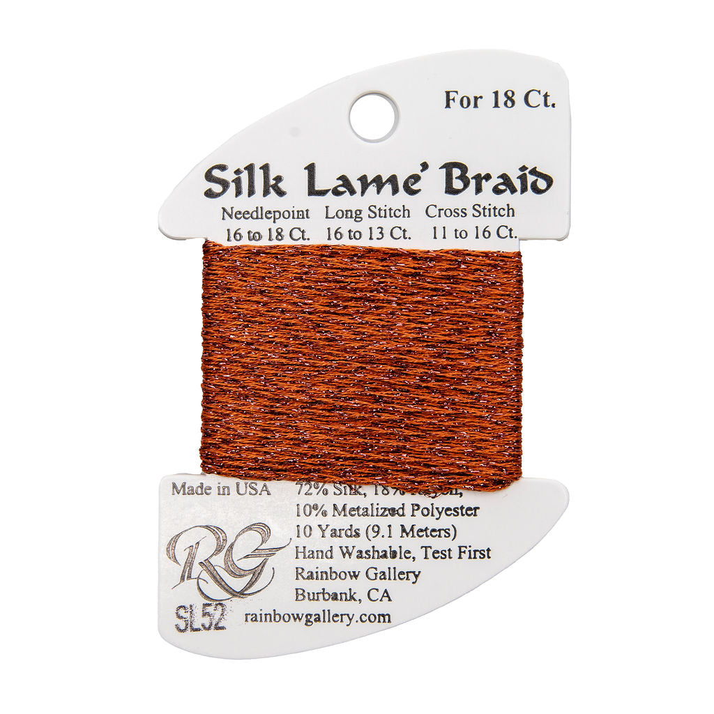 Silk Lame Braid SL52 Pumpkin