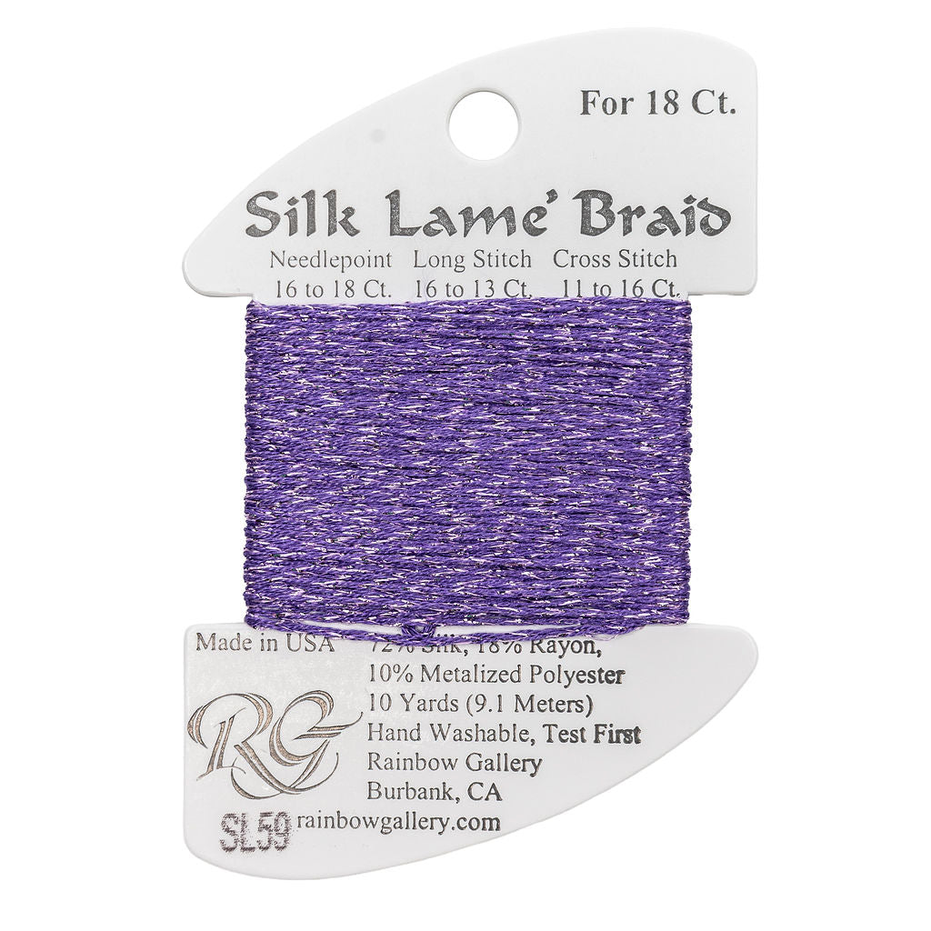 Silk Lame Braid SL59 Lilac