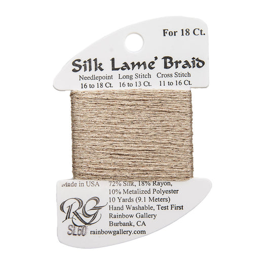 Silk Lame Braid SL60 Camel