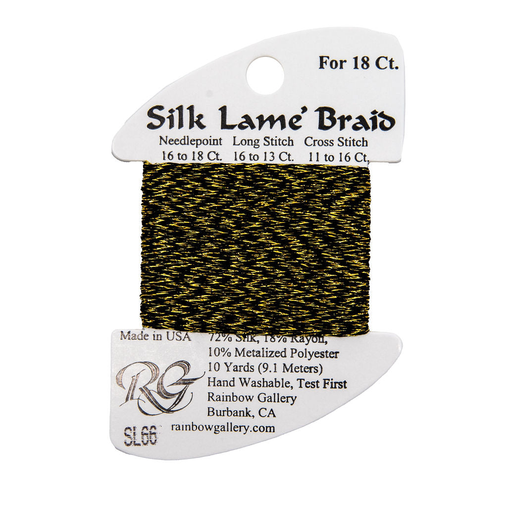 Silk Lame Braid SL66 Antique Gold