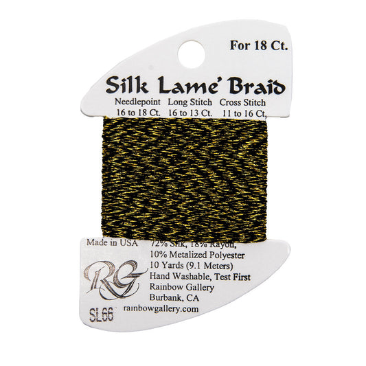 Silk Lame Braid SL66 Antique Gold