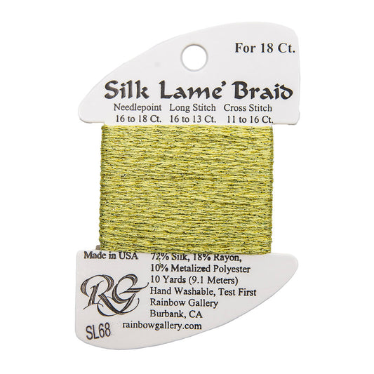Silk Lame Braid SL68 Pale Avocado