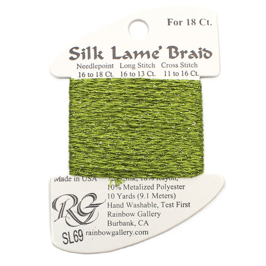 Silk Lame Braid SL69 Medium Avocado