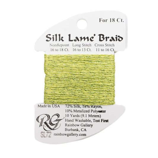 Silk Lame Braid SL72 Lite Chartreuse