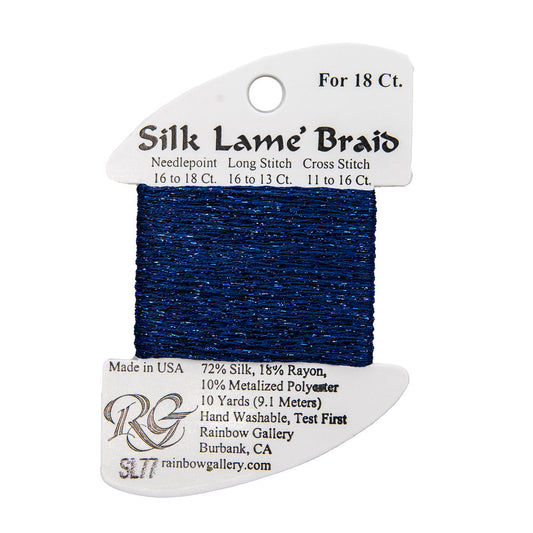 Silk Lame Braid SL77 Royal Blue
