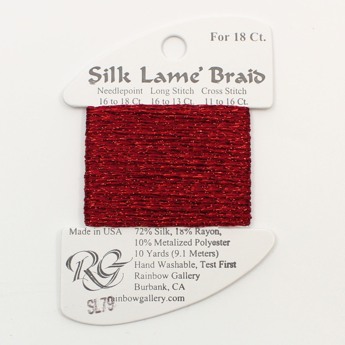 Silk Lame Braid SL79 Dark Cherry