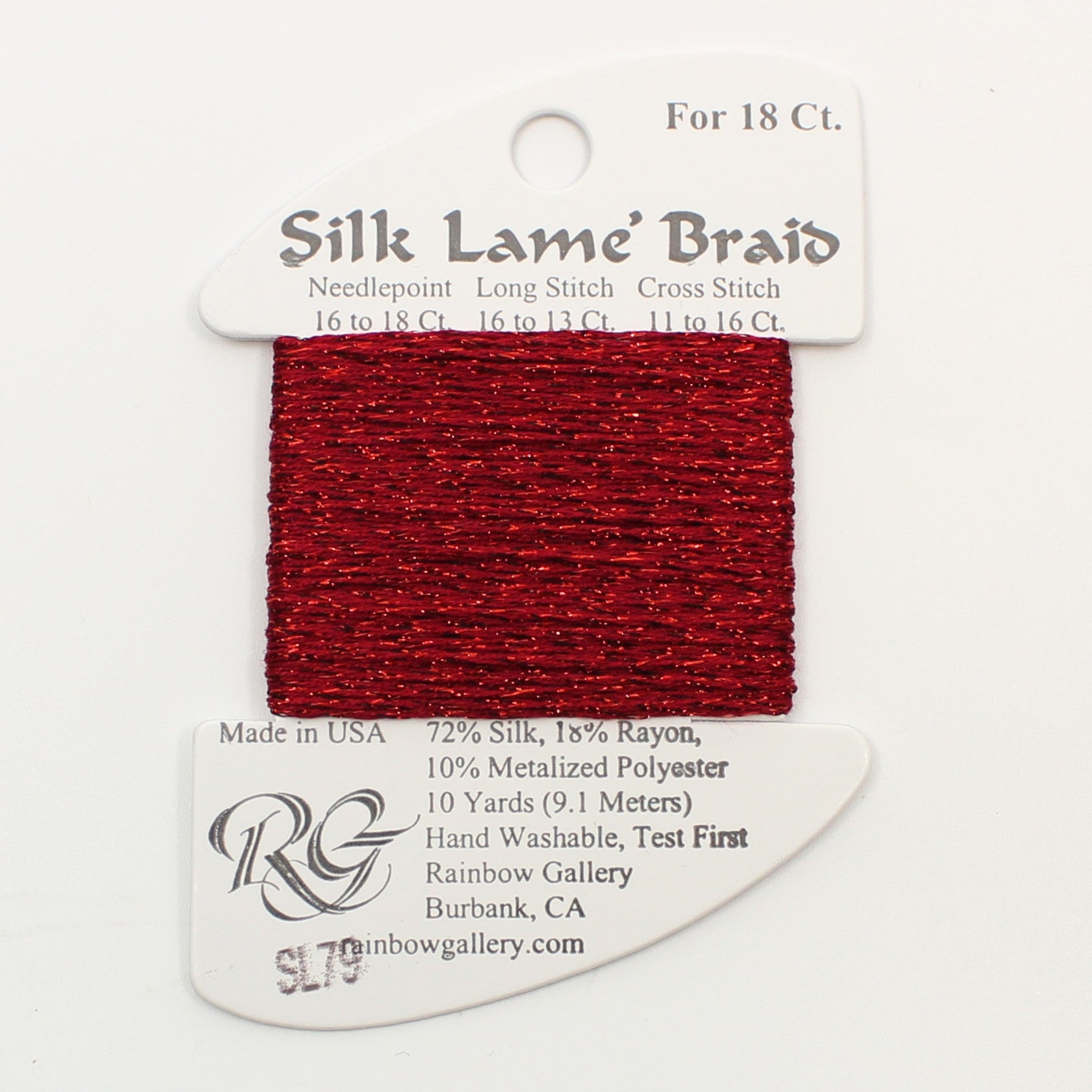 Silk Lame Braid SL79 Dark Cherry