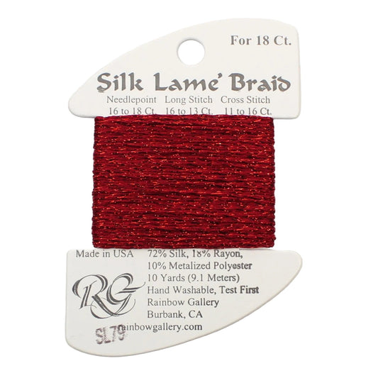 Silk Lame Braid SL79 Dark Cherry