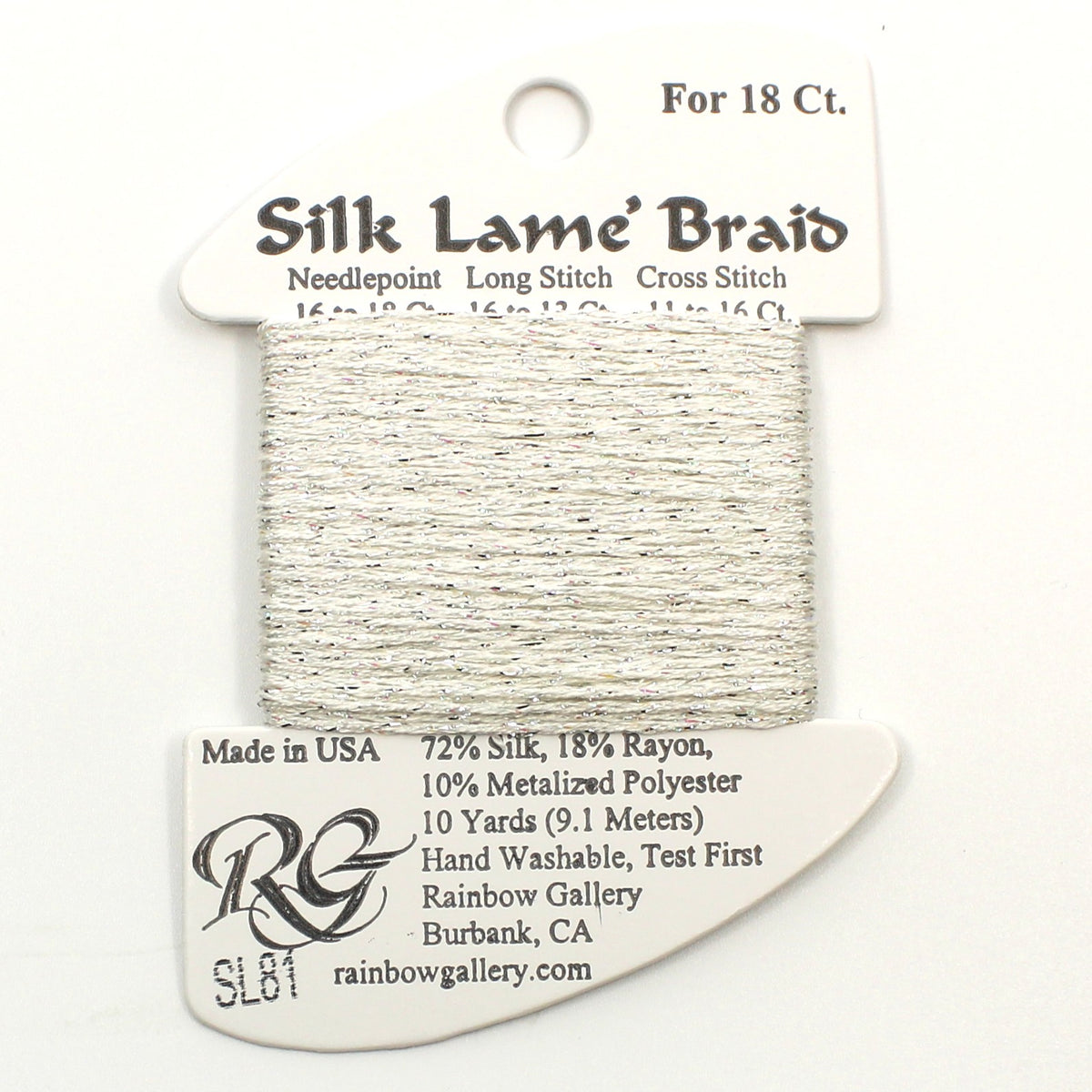 Silk Lame Braid SL81 Platinum