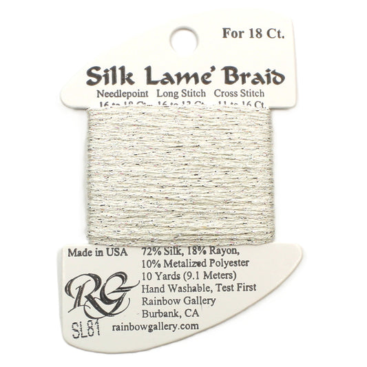 Silk Lame Braid SL81 Platinum