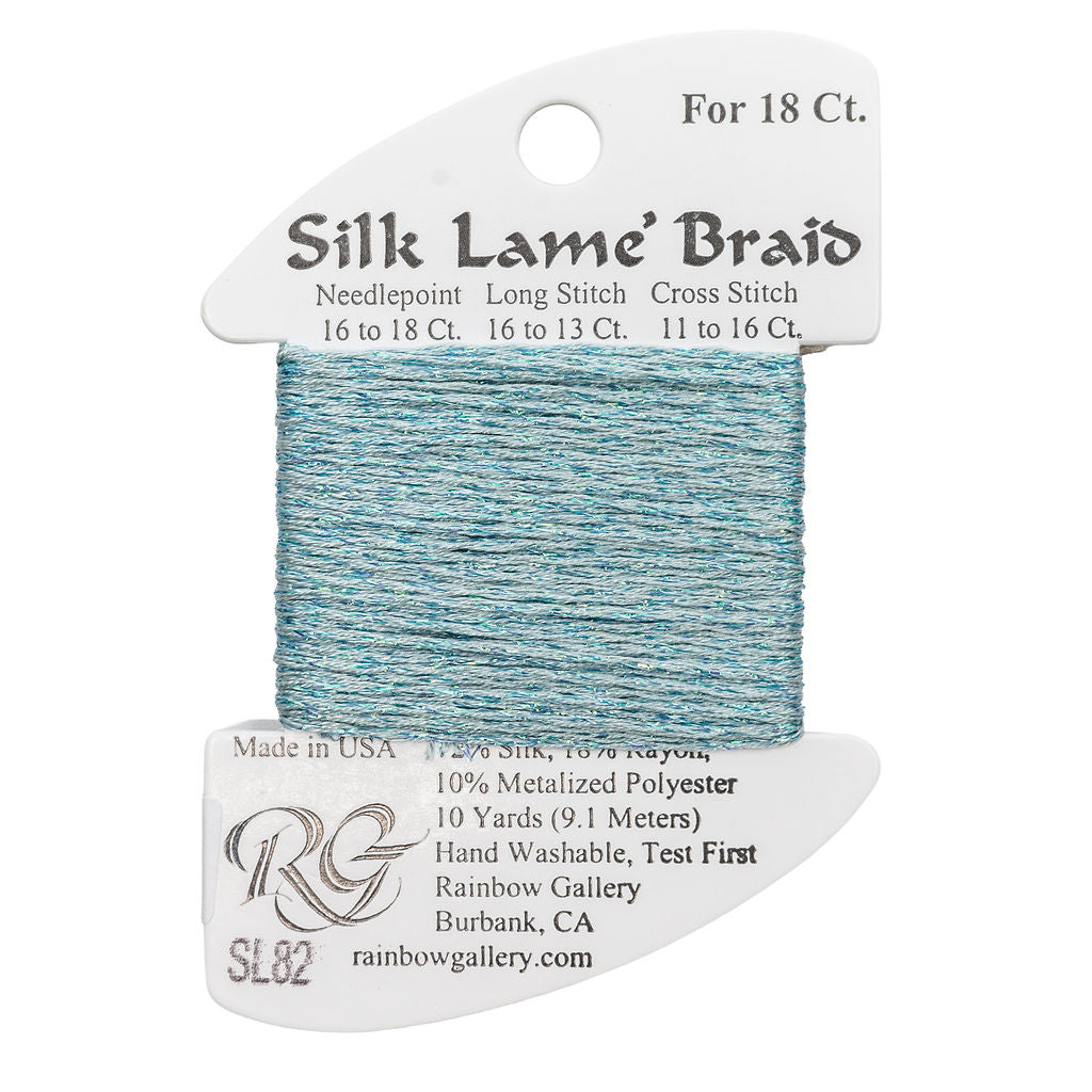 Silk Lame Braid SL82 Lite China Blue
