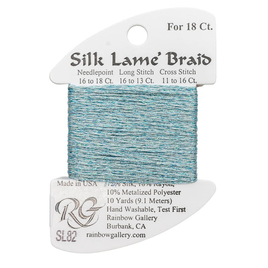 Silk Lame Braid SL82 Lite China Blue