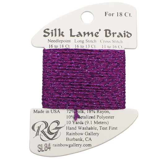 Silk Lame Braid SL84 Dark Orchid