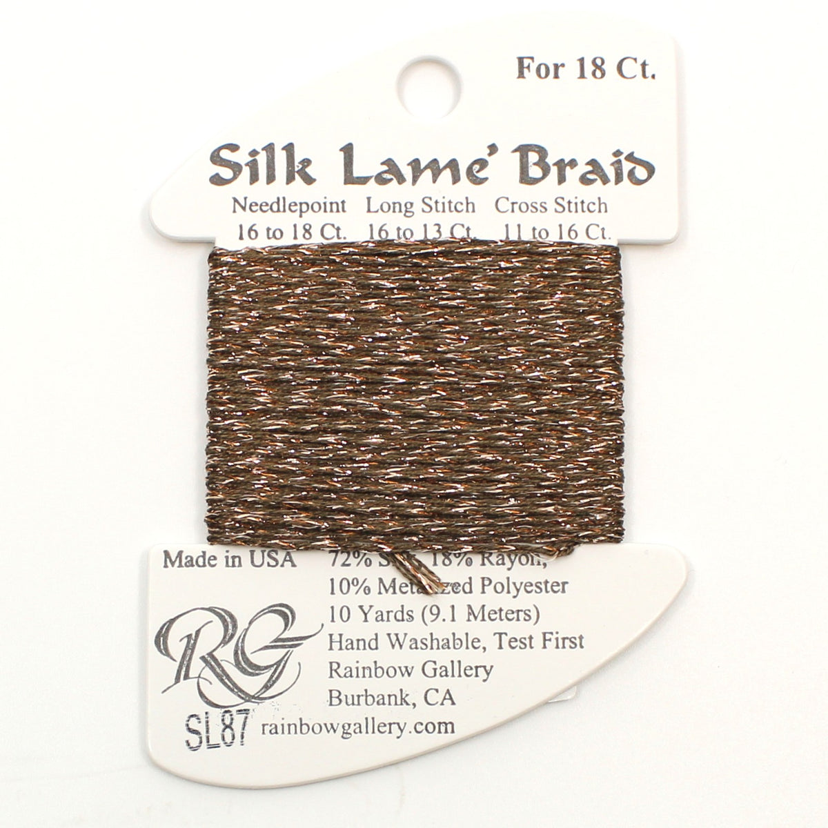 Silk Lame Braid SL87 Bark