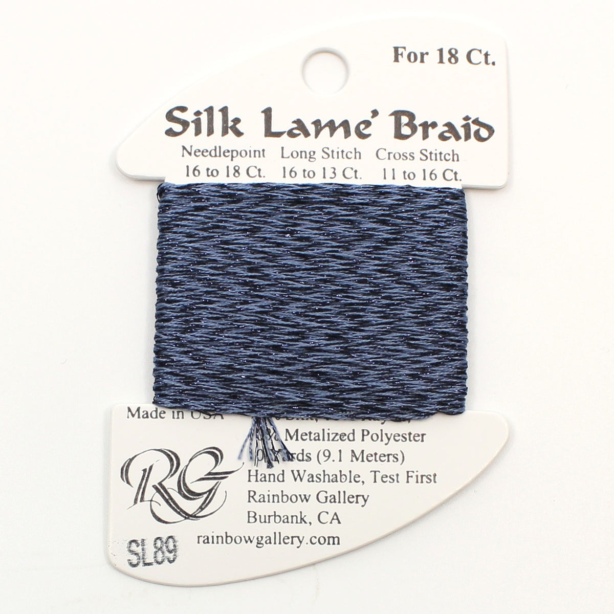Silk Lame Braid SL89 Blue Jeans