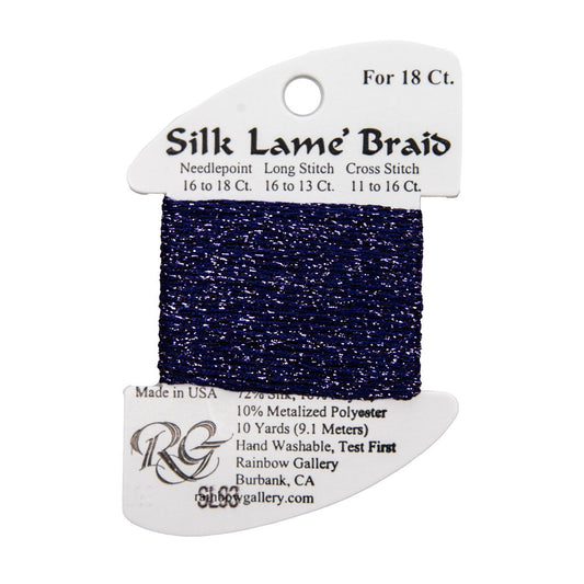 Silk Lame Braid SL93 Dark Periwinkle