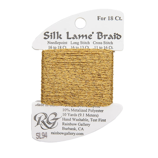Silk Lame Braid SL94 True Gold
