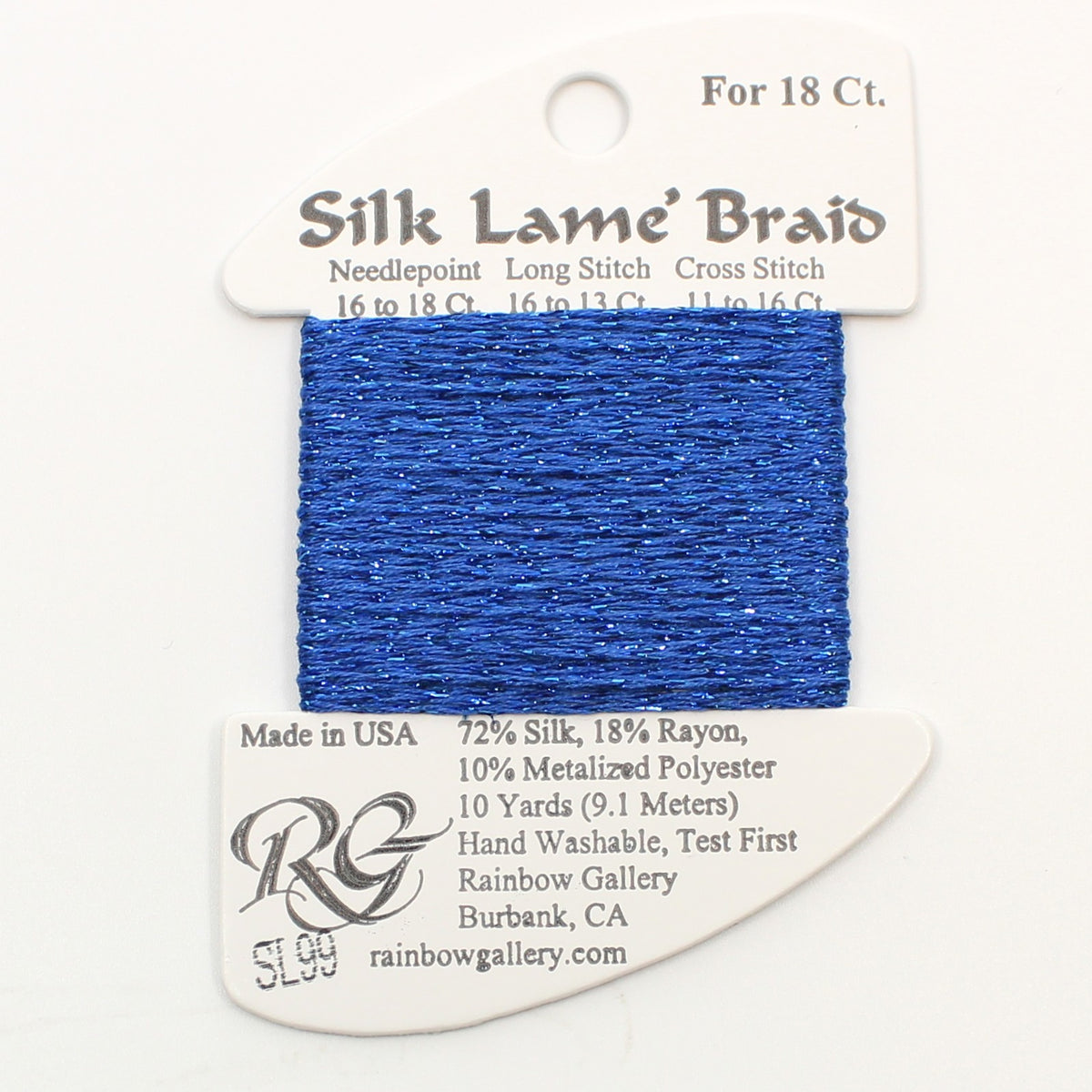 Silk Lame Braid SL99 Classic Blue