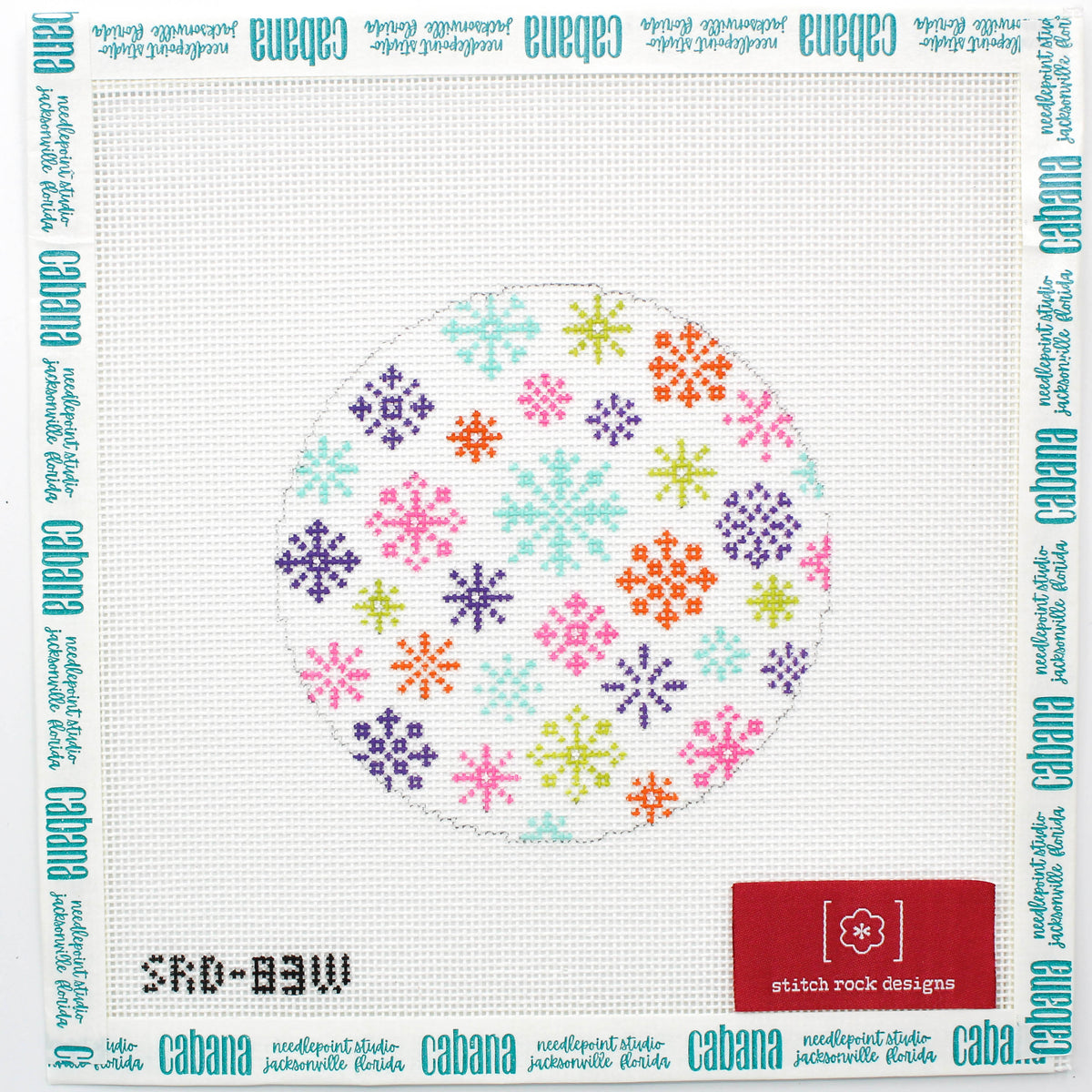 Scattered Snowflakes - White