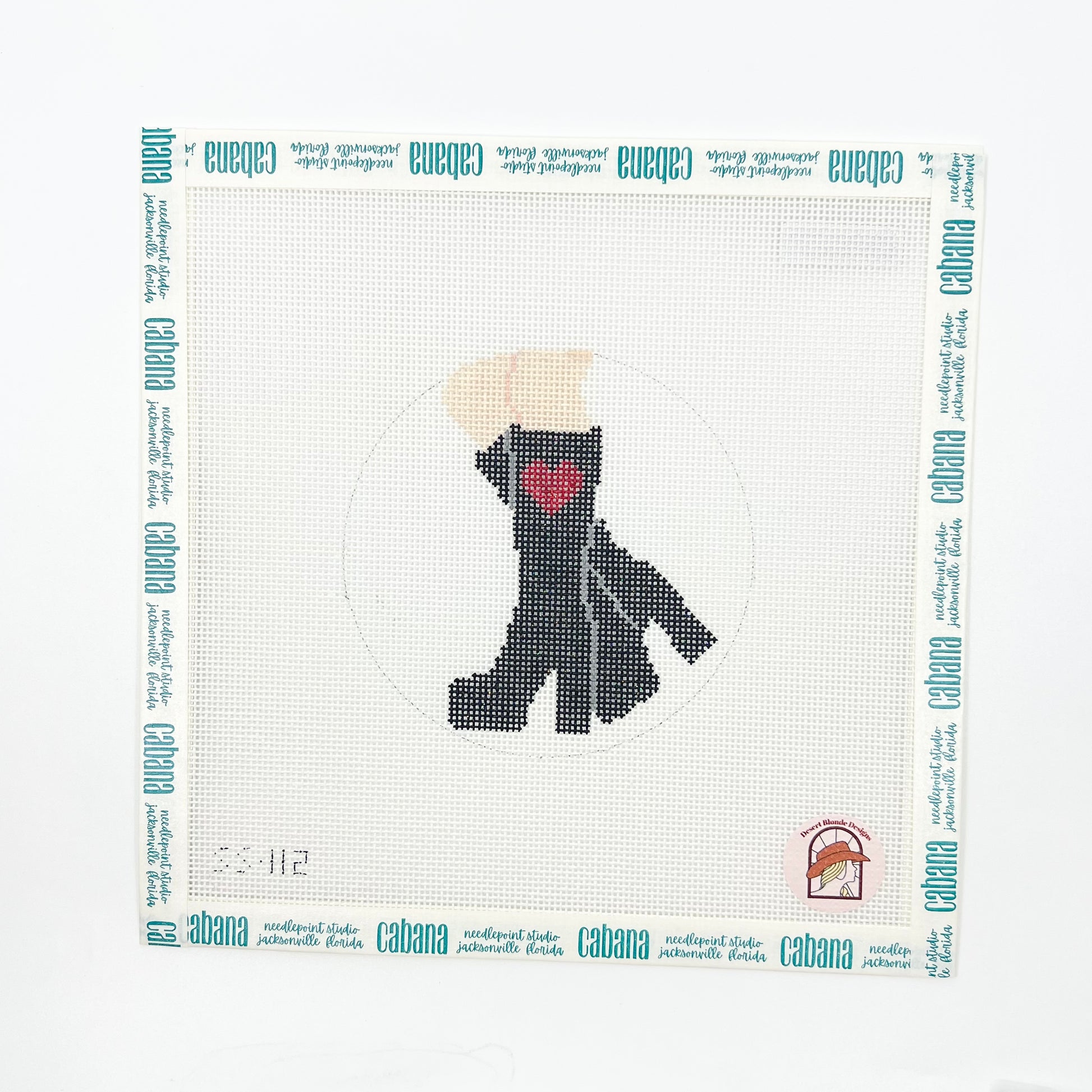 Heart Cut-Out Boots: Black with Red