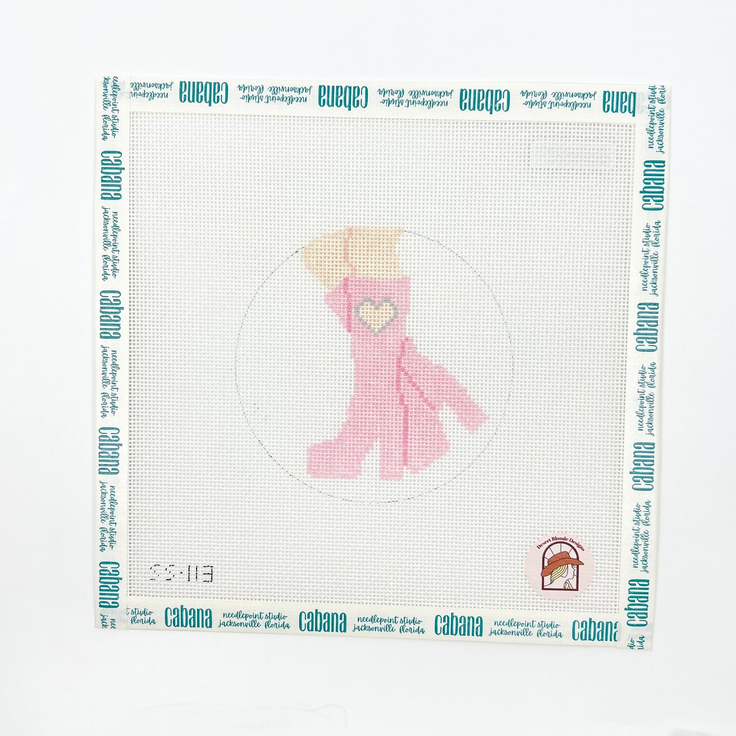 Heart Cut-Out Boots: Pink with Silver