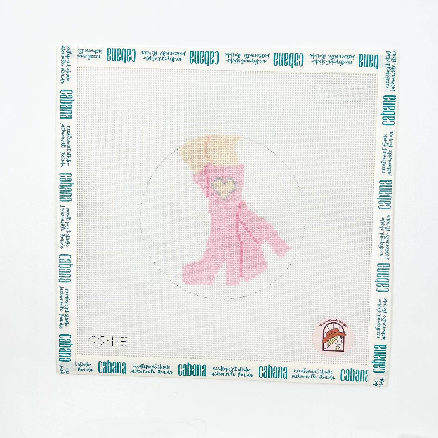 Heart Cut-Out Boots: Pink with Silver
