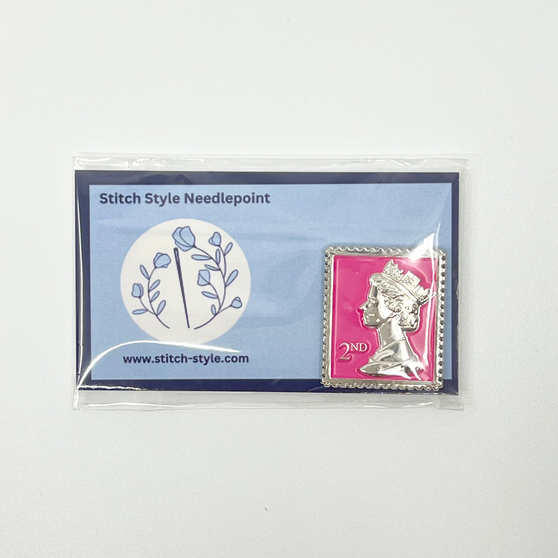 Pink Queen Stamp Needle Minder
