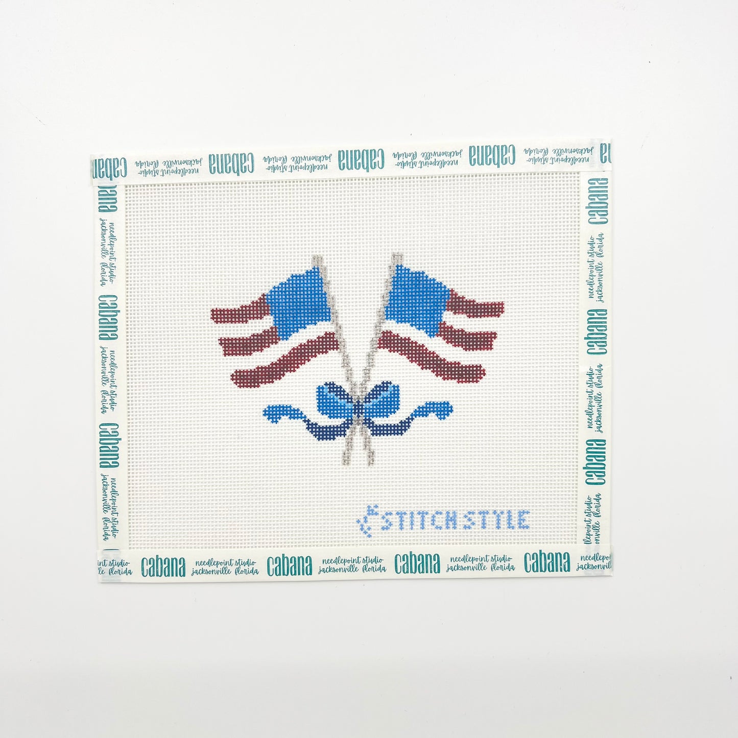 American Flags with Bow