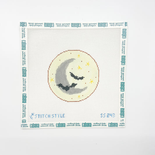 Crescent Moon and Bats