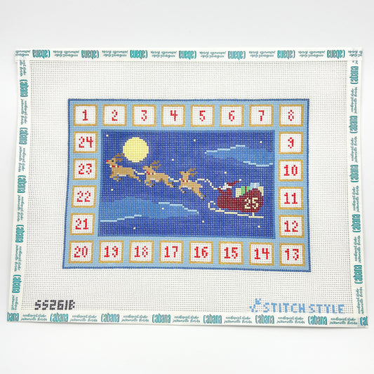 Santa and Reindeer Advent Calendar 13 Mesh