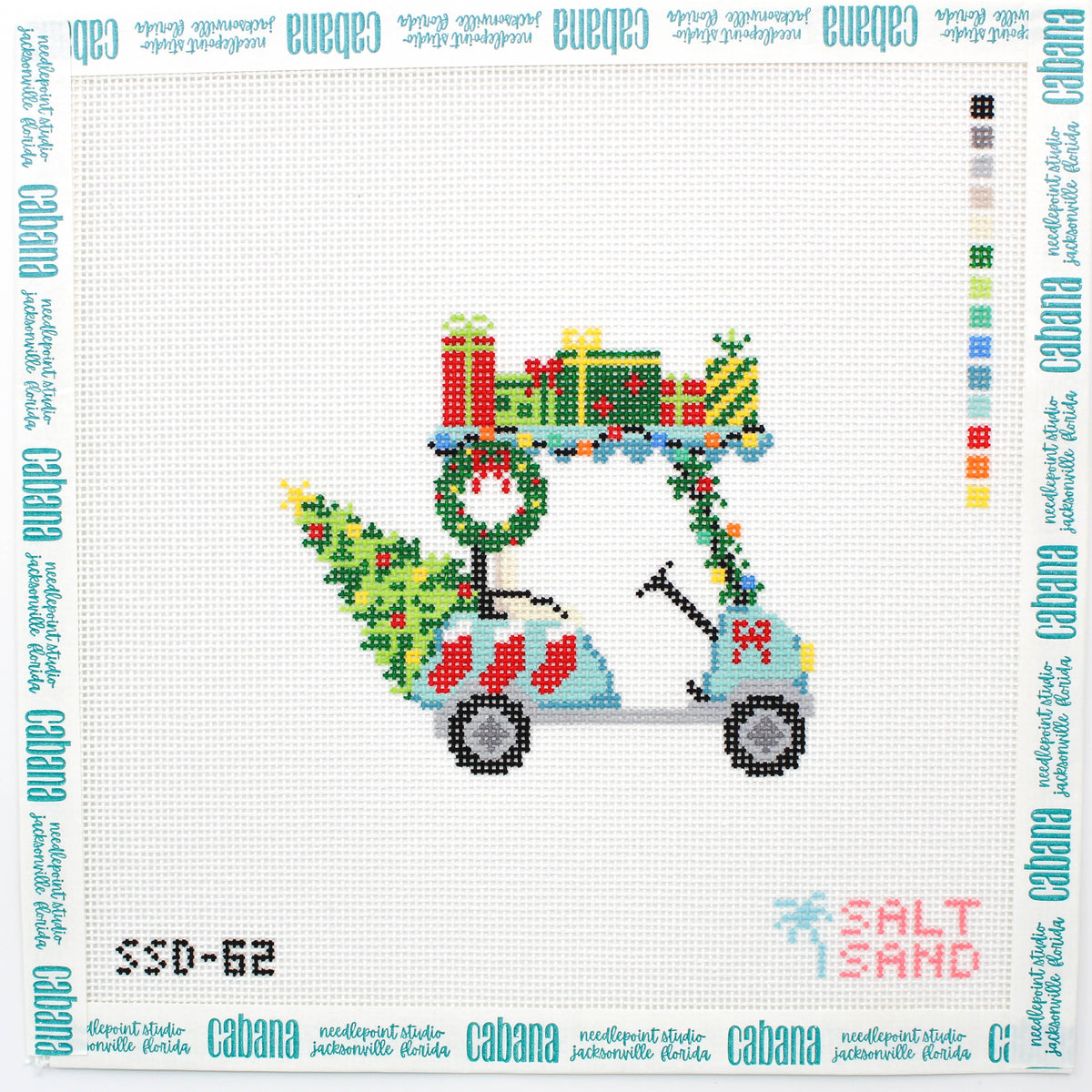 Christmas Golf Cart