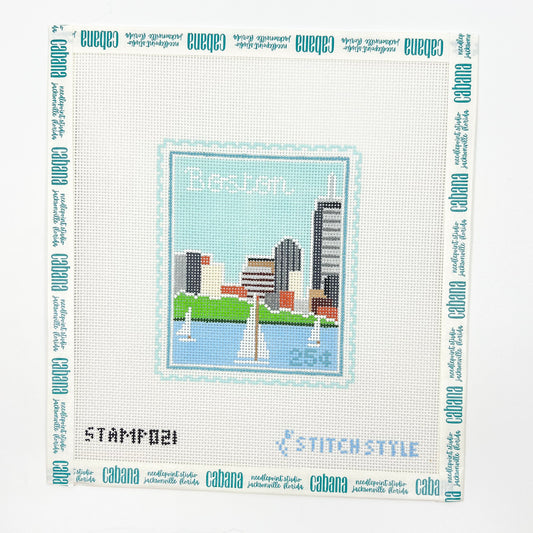 Boston Travel Stamp