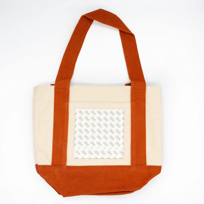 Small Self Finishing Tote Bag Burnt Orange