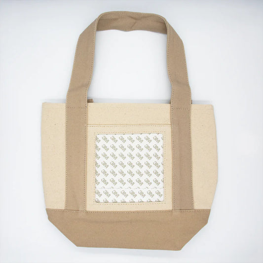 Small Self Finishing Tote Bag Taupe